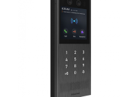 X912S * Video interfon IP SIP high-end, post de apel cu ecran tactil de 4”, recunoastere faciala, cod QR, BLE, cititor RFID, PIN, IP65/ IK10