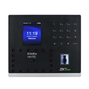 SILKBIO-101-TC * Terminal de control acces si pontaj cu identificare faciala, senzor de amprente, cititor de carduri si PIN