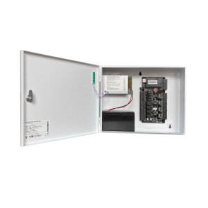 CAB4-PS5-wh * Cabinet multifunctional pentru centrale de control acces 12~14.1Vcc / 5A, backup, alb