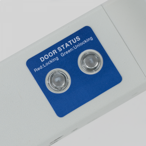 YB-500H(LED) * Bolt electric cu actiune electromagnetica, monitorizare, temporizare si LED de stare, alb