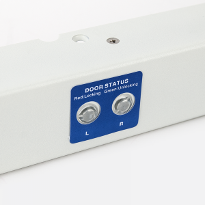 YB-500HD(LED) * Bolt electric dublu cu actiune electromagnetica, monitorizare, temporizare si LED de stare, alb
