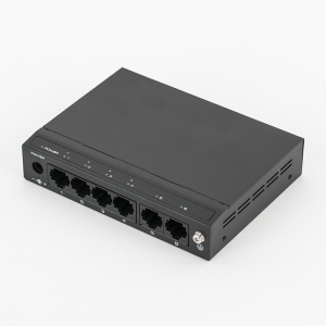 SF6P-HM *  Switch ethernet PoE+ cu functie PoE Watchdog, 4 porturi 10/100 Mbps POE+ downlink, 2 porturi 10/100 Mbps uplink, 60W