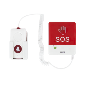Y-FS2-WR-H * Buton de panica wireless, cablu spiralat si buton de apelare la mana