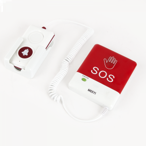 Y-FS2-WR-H * Buton de panica wireless, cablu spiralat si buton de apelare la mana