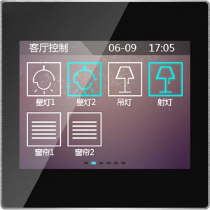 CHTF-3.5/20.1.21 * Panou control TFT 3.5" cu touch screen - incastrat, negru