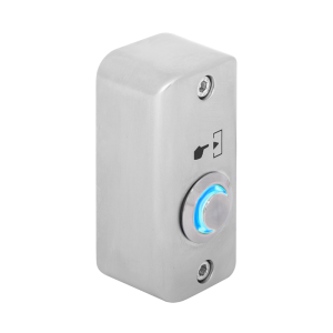 SMB-S001(LED)-bl *  SMB-S001(LED)-BL Buton de iesire aplicabil cu LED de semnalizare albastru, din aliaj de Zinc cu posibilitate de montare la exterior