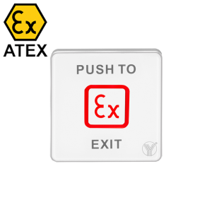 TSK-830NB(LED)-EX * Buton de iesire aplicabil cu LED de stare bicolor, actionare prin atingere, certificat ATEX