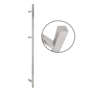 YHT-1800S/45(K+) * Maner tragator din inox cu fixare la 45 grade, profil patrat