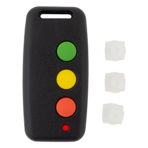 SMB-T009 * Telecomanda radio cu trei butoane, cod saritor, IP54, destinat receptoarelor radio PF009007A