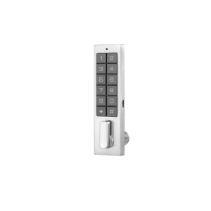 TKD-830-sw * Incuietoare standalone pentru usi de vestiare si dulapuri cu cititor RFID MF 13,56 MHz si cod numeric PIN, gri