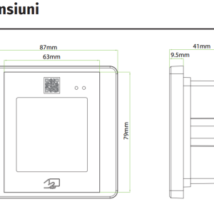 ACC-ER-QR500-PRO-B * Scaner coduri QR cu cititor RFID integrat
