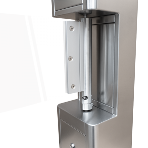 TS-SBT2000S-SS * Poarta batanta bidirectionala, automata, cu brat din sticla acrilica, corp din inox