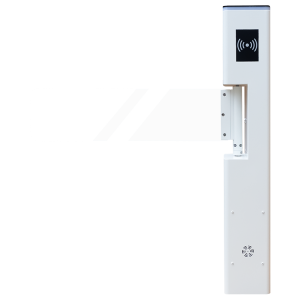 TS-SBT2000S-W * Poarta batanta bidirectionala, automata, cu brat din sticla acrilica, culoare alb