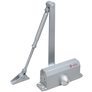 SA-5044AW-sv * Amortizor hidraulic cu brat, pentru usi de 60-85kg, argintiu