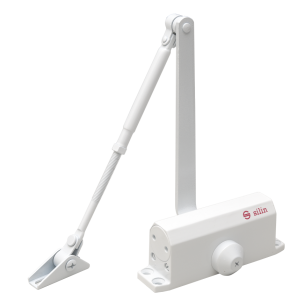SA-5044AW-wh * Amortizor hidraulic cu brat, pentru usi de 60-85kg, alb