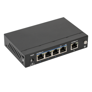 UTP1-SW0401-TP60 * Switch PoE 5 porturi (4 downlink, 1 uplink) pentru sisteme de supraveghere