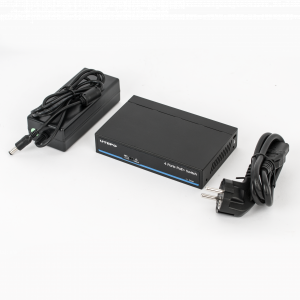 UTP1-SW0401-TP60 * Switch PoE 5 porturi (4 downlink, 1 uplink) pentru sisteme de supraveghere