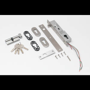 YB-500C(LED) * Bolt electric (fail-secure) cu temporizare, senzor magnetic, monitorizare, cilindru cu cheie si led de stare frontal