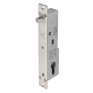 YB-500C(LED) * Bolt electric (fail-secure) cu temporizare, senzor magnetic, monitorizare, cilindru cu cheie si led de stare frontal