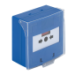 SCP-100-bl * Buton iesire de urgenta aplicabil, cu 3 comutatoare NC-COM-NO, din plastic, albastru