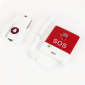 Y-FS2-WR-H * Buton de panica wireless, cablu spiralat si buton de apelare la mana
