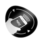 NFC-3013-rd/bk * Tag NFC autoadeziv, rotund