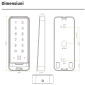 ACC-ER-QR600-VK-1 * Cititor de proximitate RFID EM 125kHz, PIN si cod QR, cu comunicatie Wiegand sau RS485, tastatura touch, IP65