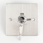 KY-B-SS-2 * Buton de iesire, incastrabil, aplicabil (cu carcasa), cu cheie europrofil